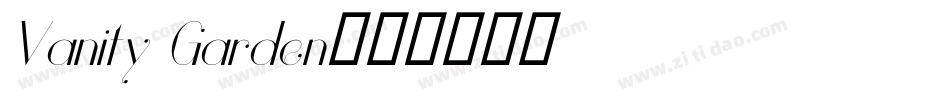 Vanity Garden字体转换